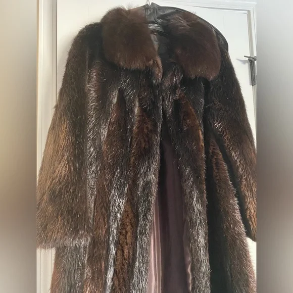 REAL FUR Brown Coat